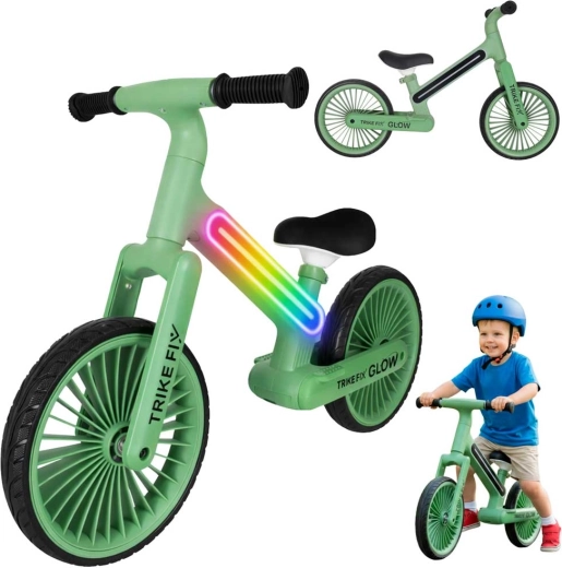 Odrážedlo Trike Fix Glow LED – Zeleno