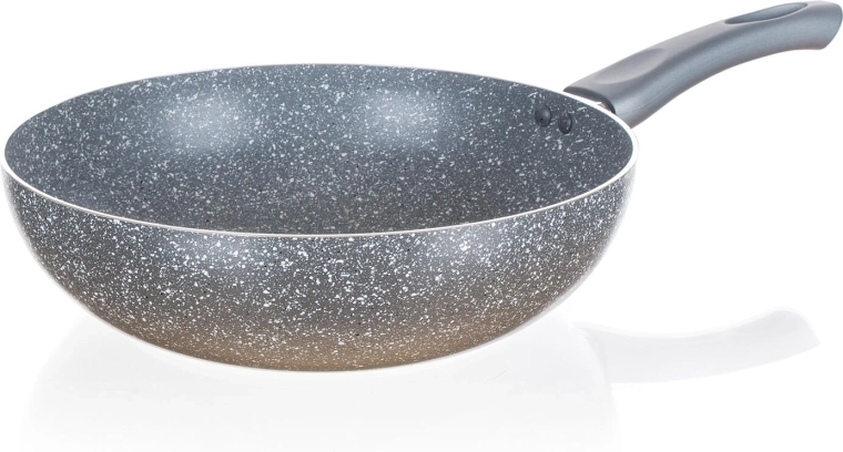 Wok tava 28 cm s neljepljivom površinom CUISINO Granite Grey