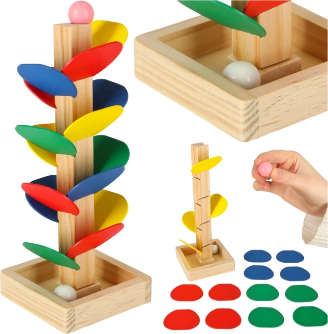 Drveno kugličasto stablo MONTESSORI