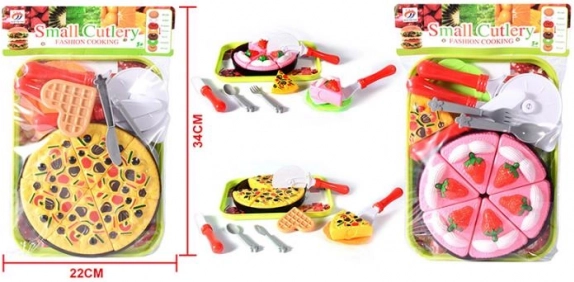 Set plastične hrane – pizza i torta