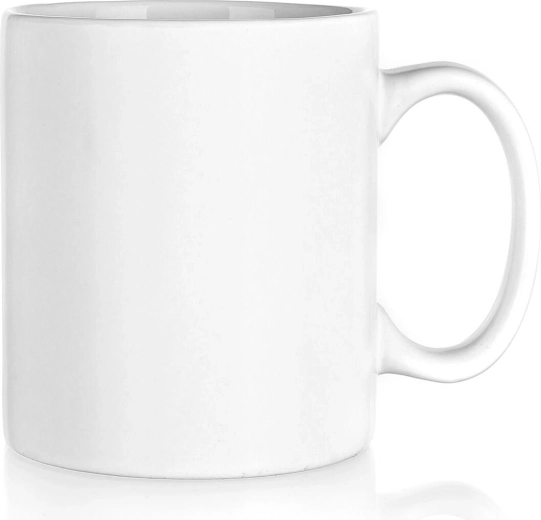 Keramička šalica 350 ml mat bijela