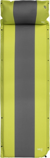 Samonapuhujuća karimatka s jastučnicom NILS Camp zelena