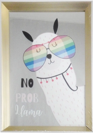 Slika 20 × 30 cm u okviru sa zrcalom i lamom