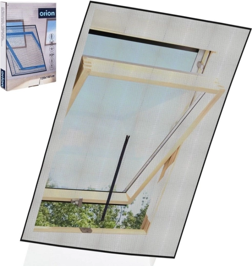 Mrežica protiv komaraca za krovni prozor crna 140 × 120 cm