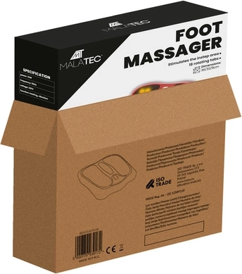 18 rotacijskih masažnih čvorova za cijelo stopalo