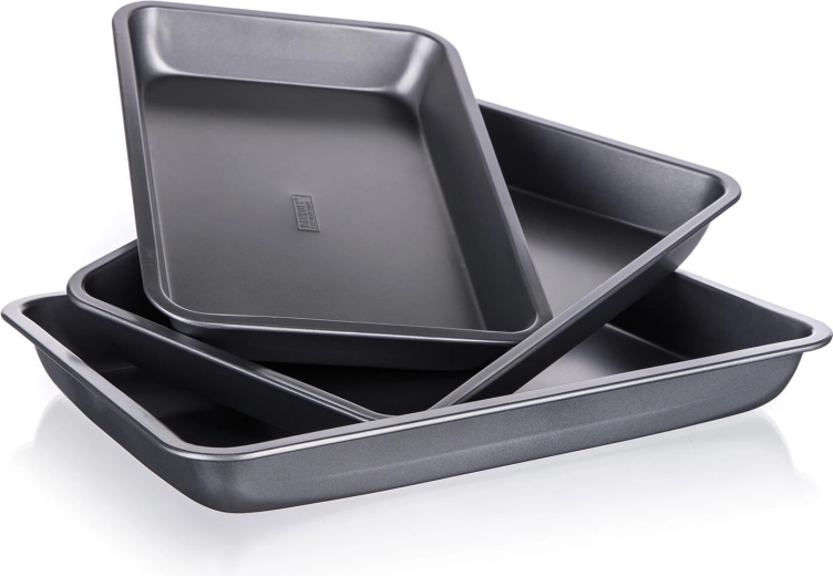 Set pladnjeva za pečenje s neljepljivom površinom Culinaria, 3 kom