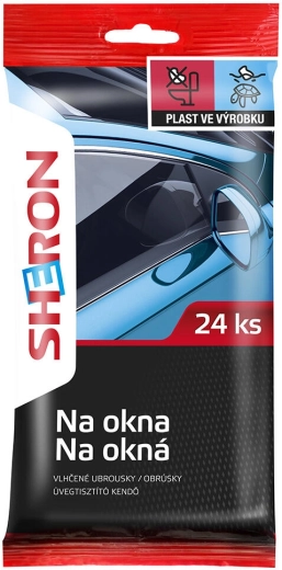 Vlažne maramice za stakla SHERON 24 kom