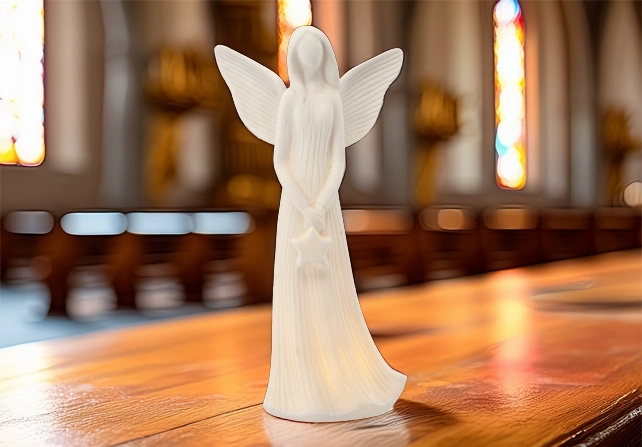 Figurica anđela sa zvjezdicom LED 23,6 cm