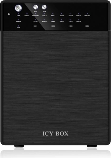 Vanjski RAID sustav 4×3,5" ICY BOX za HDD, USB 3.0 i eSATA