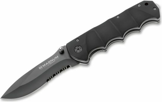 Magnum Black Spear sklopivi taktički džepni nož 10 cm, crni, aluminijska drška