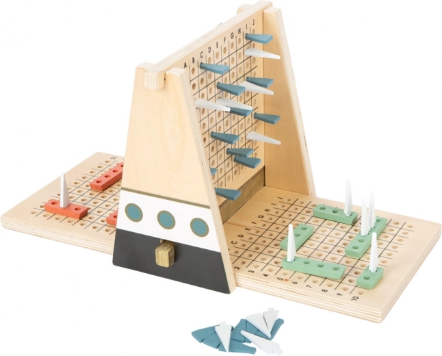 small foot strateška igra brodovi gold edition – drvena pomorska bitka