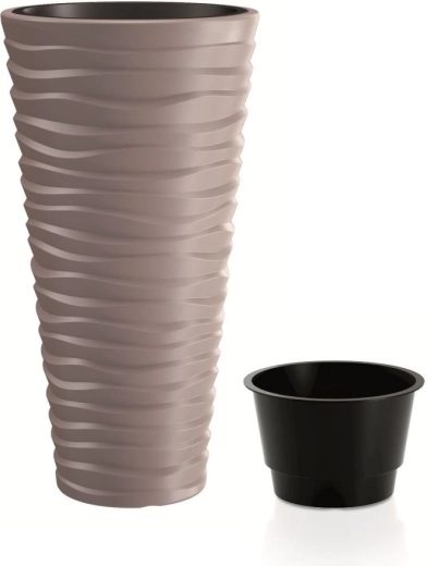 Lončanica Prosperplast Sand Slim mocca 54 l