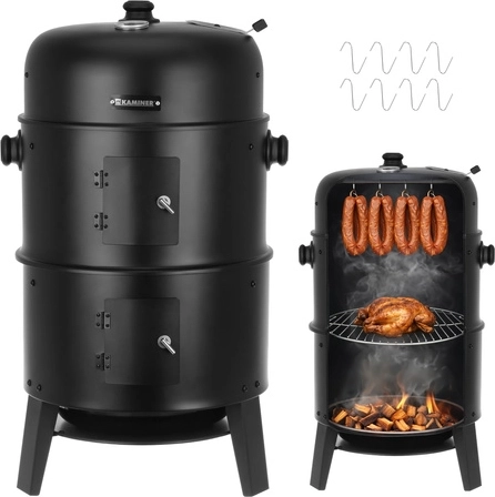 3-u-1: roštiljanje, dimljenje i ognjište u jednom