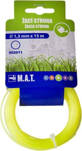Najlonska rezna struna 1,3 mm, okrugla, 15 m, žuta