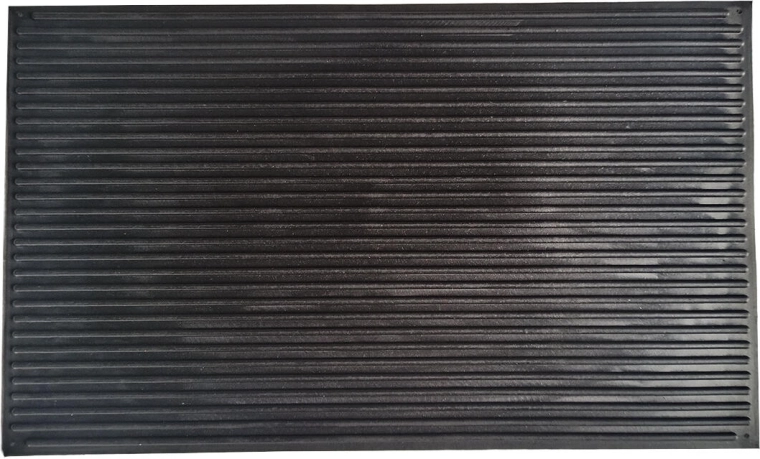 Gumeni otirač 33 × 55 cm s motivom ukulelea, crni