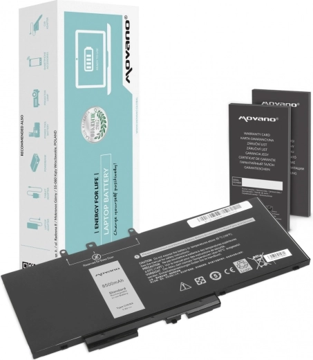 Movano baterija za Dell Latitude 5280, 5480, 5490 i 5590 (GJKNX) 8500 mAh