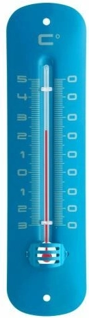 TFA analogni unutarnji i vanjski termometar od lakiranog metala – plavi