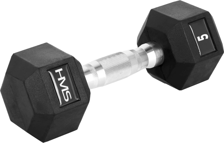HMS gumirana šesterokutna bučica HEX PRO 5 kg