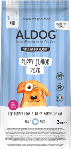 Aldog Puppy-Junior Pork Mini granule za štence malih pasmina, svinjetina 3 kg