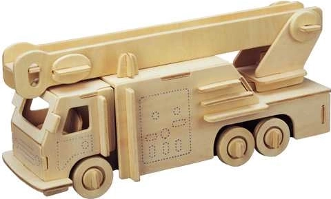 Drvene 3D puzzle vatrogasno vozilo WOODCRAFT