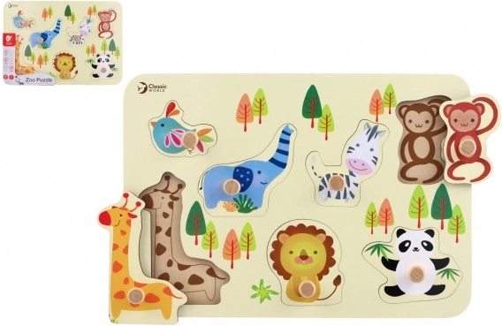 Drvene puzzle ZOO za djecu