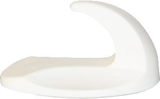 Samoljepljive ovalne kukice, bijele, 2 kom