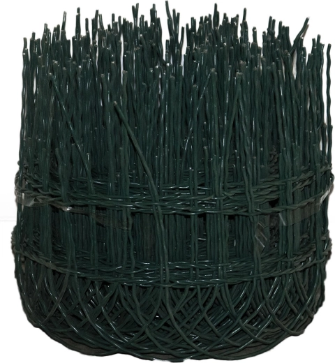 Ukrasna zelena mreža 25 cm x 25 m, oka 150 × 82 mm, žica 3,1/2,0 mm