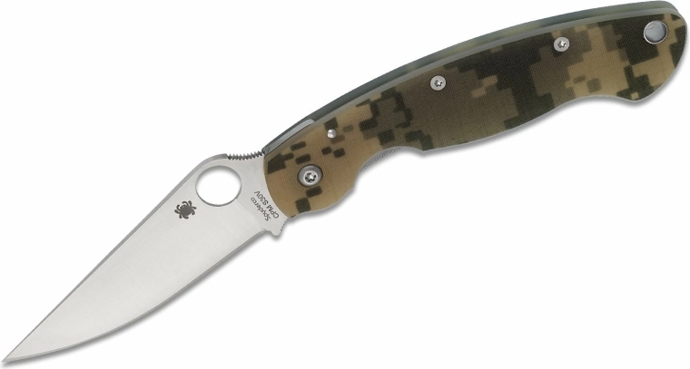 Spyderco Military Digital Camo taktički džepni nož 10,2 cm, satin, G10