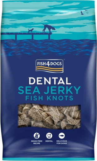 Fish4Dogs dentalne poslastice za pse od morske ribe – čvorići 500 g