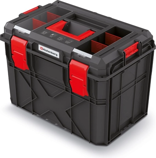 Modularni kovčeg za alat X-Block, 546 × 380 × 407 mm, crni