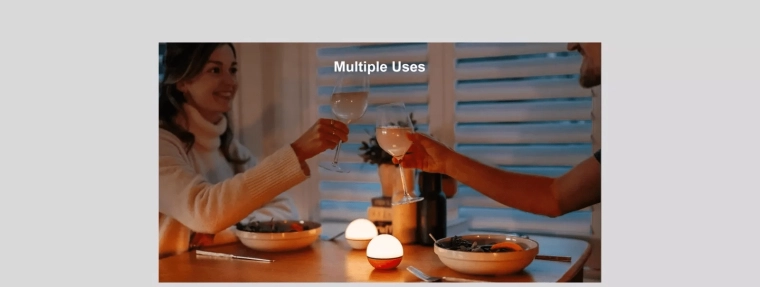 Olight Obulb Plus White prijenosna pametna LED lampica s Bluetoothom i magnetskim punjenjem