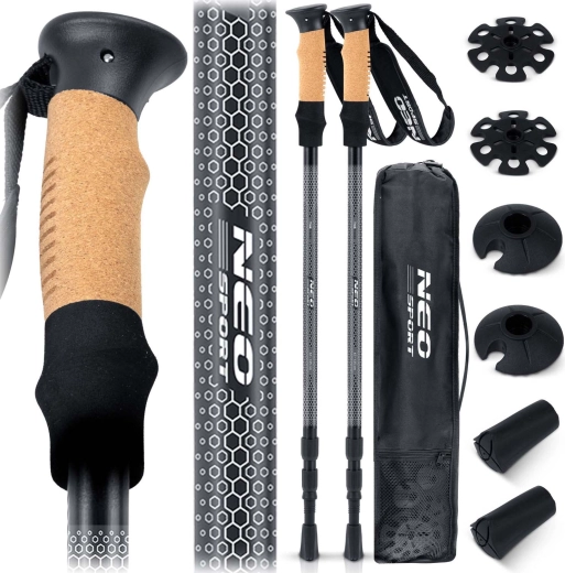 Treking štapovi Neo-Sport NS-380 s plutenom ručkom i antishock sustavom