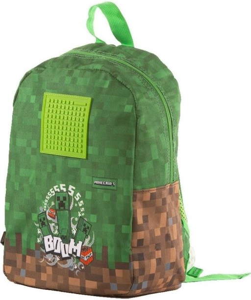 Ruksak Pixie Crew Minecraft silikonski 30x35 cm s piksel kockicama, zeleni, u vrećici