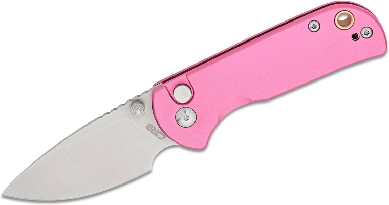 Sklopivi džepni nož CJRB Mica, ružičasti aluminij, oštrica 6 cm