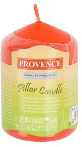 Svijeća valjak narančasta parafin 8 × 5 cm