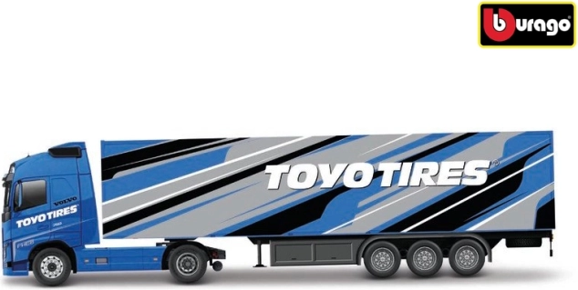 Bburago Volvo FH16 Globetrotter 750 XXL s prikolicom Toyo Tires 1:43