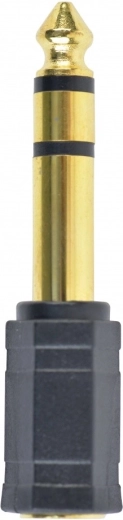 Audio adapter 6,35 mm TRS (muški) na 3,5 mm jack (ženski) – pozlaćen