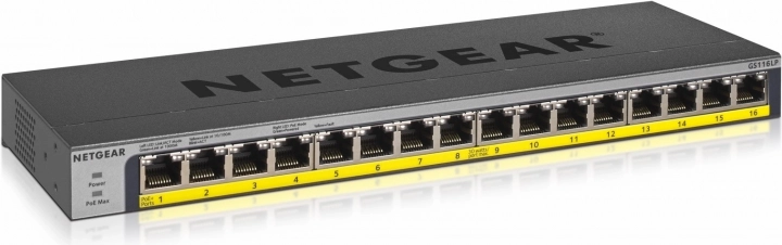 netgear gs116lp 16-portni gigabitni poe+ ne-upravljivi switch