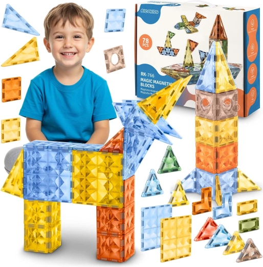 Magnetne građevinske kocke Ricokids XL 70+ dijelova