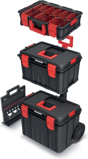 Set kofera za alat i organizator Modular Solution Kistenberg, crna