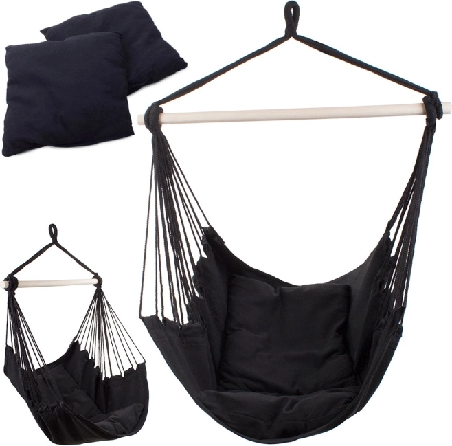 Brazilska viseća ljuljačka stolica s 2 jastuka