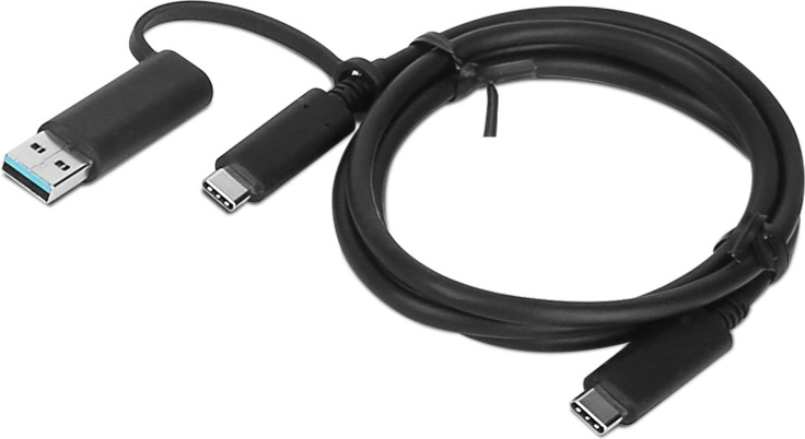 Lenovo hibridni USB‑C kabel s USB‑A adapterom 1 m