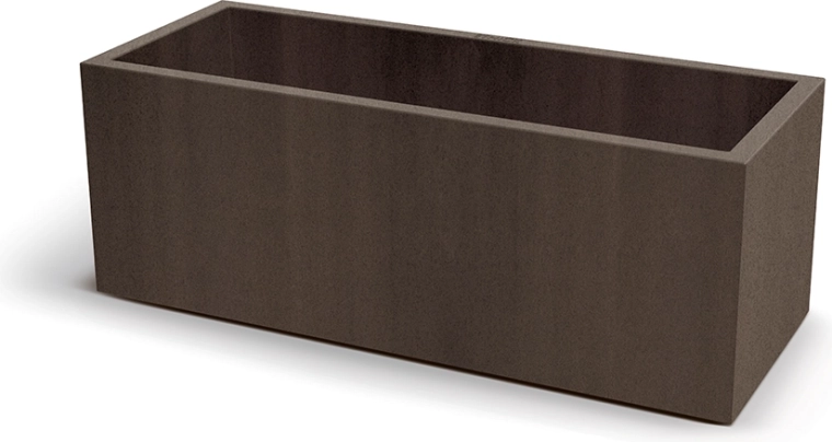 Tegla CUBLA CASE 98 cm u dekoru korten čelika