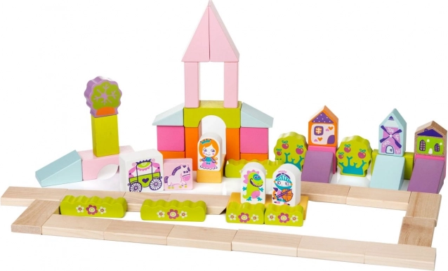 Bajkoviti grad - drvena konstrukcijska igračka za djecu od CUBIKA