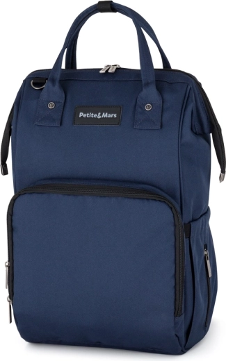 Ruksak za prematanje za kolica Petite&Mars Jackob Dark Blue