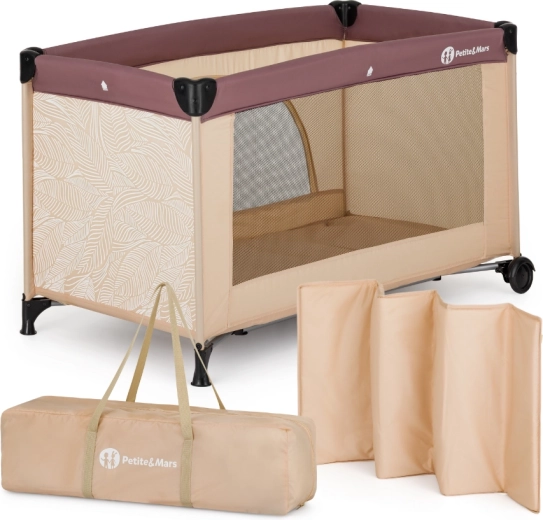 PETITE&MARS putni krevetić Nyja urban jungle sand