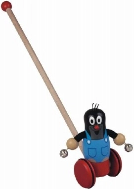 Drvena guralica Krtica s zvončićima