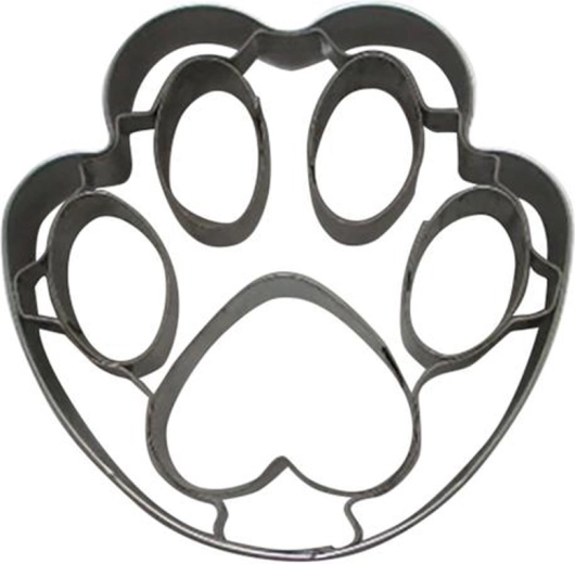 Kalup za kekse – šapica, 6 cm nehrđajući čelik