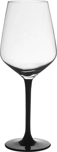 Čaše za crno vino Rubin black 370 ml 6 kom