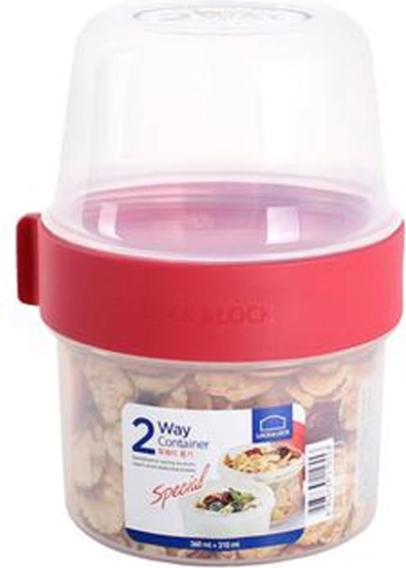 Dvokomorna posuda za hranu Lock&Lock 2u1 670 ml